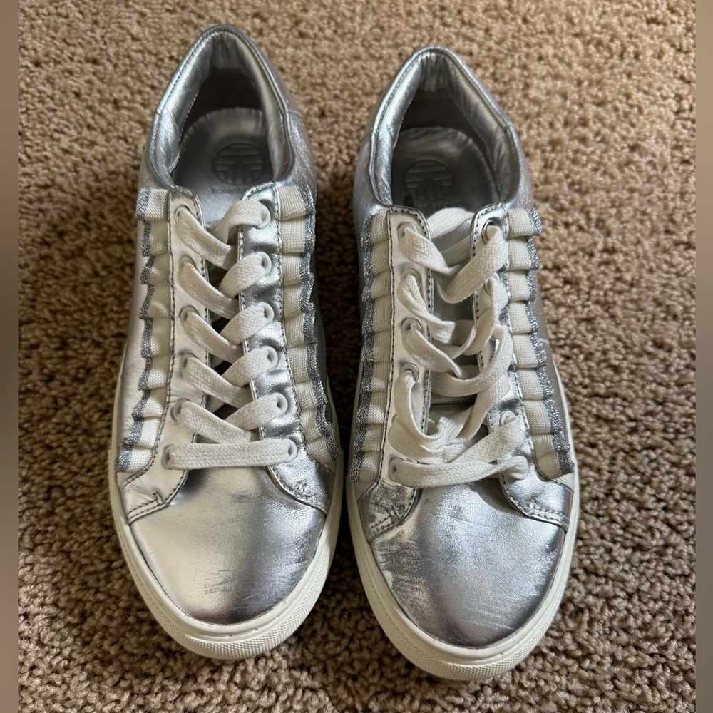Tory Burch Sport Silver Shoes